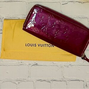 Louis Vuitton Vernis Long Zipper Wallet With Dust Bag - VGUC